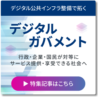 デジタル公共インフラ整備で拓く　デジタルガバメント