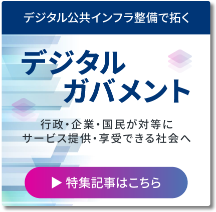 デジタル公共インフラ整備で拓く　デジタルガバメント